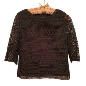 Gorgeous Talbots Eyelet-patterned Top NWOT